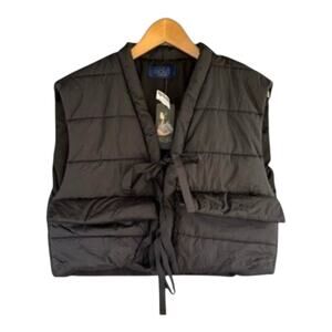 RACHEL Rachel Roy Puffer Vest Black One Size New